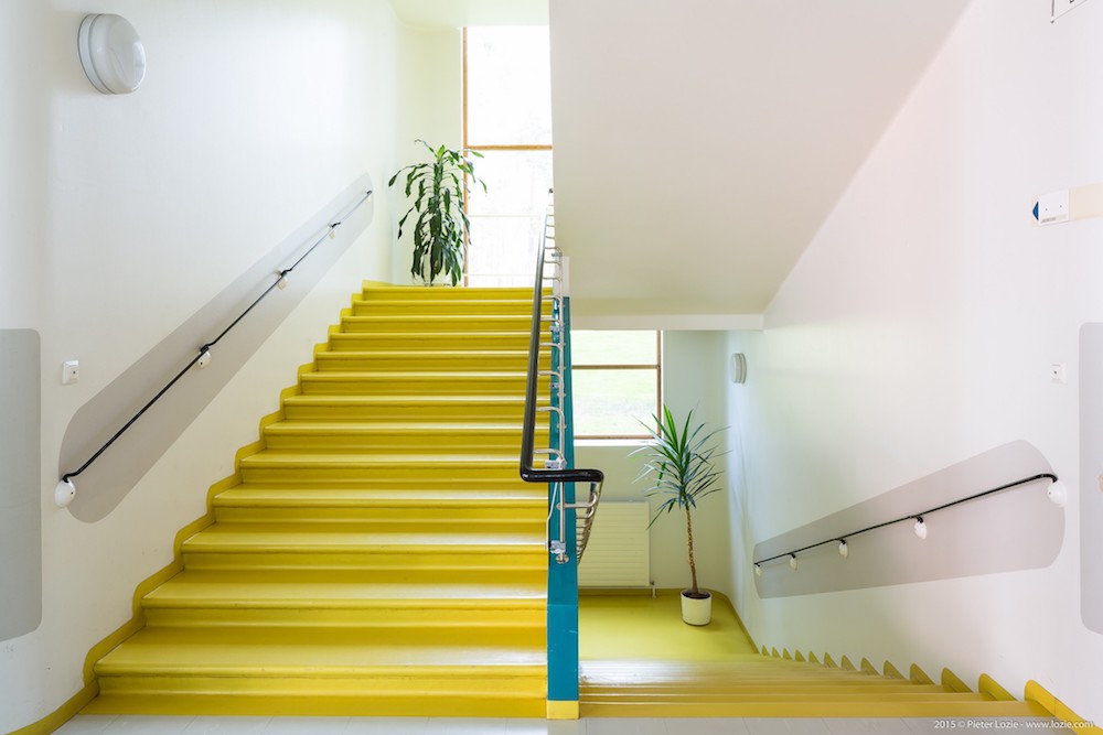 Figure 14: Yellow stair, Paimio Sanatorium, Alvar Aalto - 