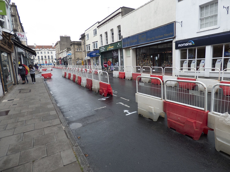 Princess Victoria Street in Clifton (June 2020) after the new arrangements - Sam Saunders on Flickr (CC licence)